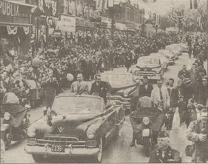 Hero's welcome: Woodbridge, N.J. welcomes home Capt. Henrick Kurt Carlsen in a parade attended by 100,000. He was also honored with a ticker-tape parade on Broadway. (Sun File Photo)