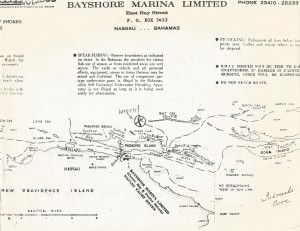 Bahamas Wreck Map