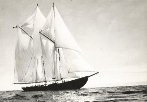 The 140-foot Canadian schooner, Bluenose, sank in shallow water off Haiti in 1946.
