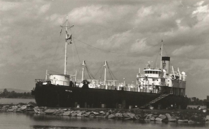 Whaleback steamer SS METEOR, typical of the ships that carried coal on the Great Lakes. Photo Credit: Head of the Lakes Maritime Society.