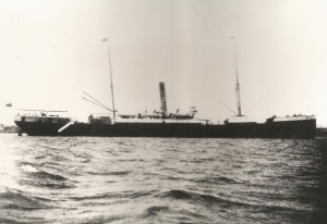 The Benwood, anchored off Rosario, Argentina in 1924
