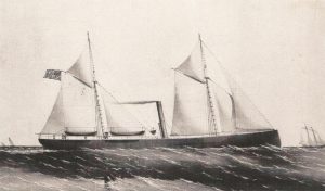 The Francis Wright under sail.